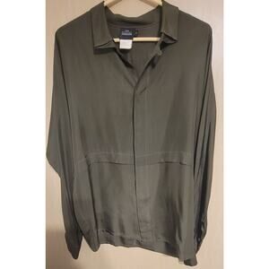Sara Stugeon Vintage 100% Silk Tunic Blouse Shirt Size 2